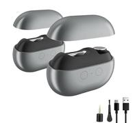 Vueeze Easyclip Smart Nail Clipper, Glosrity Easyclip Multi-Function Electric Nail Clippers, Led Safety Lighting, Cut And Polish Nails In One Piece, Total Nails Care (Gray*2pcs)