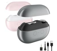 Vueeze Easyclip Smart Nail Clipper, Glosrity Easyclip Multi-Function Electric Nail Clippers, Led Safety Lighting, Cut And Polish Nails In One Piece, Total Nails Care (Gray*1pcs+Pink*1pcs)
