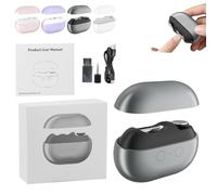 Vueeze Easyclip Smart Nail Clipper - Glosrity/Pubyfun Easy Clip 3-in-1 Multi-Functional Smart Nail Clipper, Vueeze EasyClip - USB Rechargeable Nail Trimmer LED Light for Seniors Adults(Black)