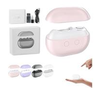 Vueeze Easyclip Smart Nail Clipper, Glosrity Smart Nail Clippers, With Led Light, Usb Rechargeable Automatic Nails Care Tool for Adults, Seniors, Home Use (Pink)