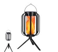 Vueeze Eternal Witchfire Lantern, Solar Lanterns Outdoor Waterproof 4 Light Modes with Flickering Flame and Tripod, Auto On/Off Sensor for Garden & Yard (1pcs)