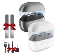 Vueeze/Pubyfun/Shirem/Fanyil/Glosrity Easyclip Smart Nail Clipper, Graddi/Solymody/Gowebs/Goredny/Vianys Easy Clip Smart Nail Clipper, with LED Light, Nail Scraps Storage and Polishing(White+black)