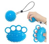 Vueinrg Lot de 2 Balle Reeducation Main Balle Anti Stress Balle D'entraînement Exerciseur, Renforcement de la Main, Balle Anti Stress Adulte Enfant pour Exercices à la Main Soulage le Stress l'anxiété