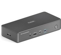 Vuelogic Usb C Docking Station Dual Screen,14-In-1 Station D'Accueil Multifonctionnelle Pour Ordinateur Portable,2X Hdmi / 2X Dp Support,Ethernet,Multiport,Noir