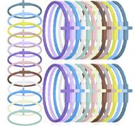 Vueqkueg Bracelets Cadeaux Croix Élastique 6,8cm | Idéal comme cadeau pour les membres de l’église et visiteurs lors des célébrations religieuses.