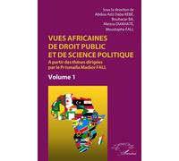 Vues africaines de droit public et de science politique A partir des thèses dirigées par le Pr Ismaïla Madior Fall Volume 1 - Volume 1 - Boubacar Ba - L'harmattan - broché - Etude