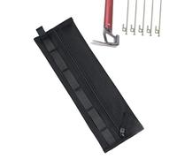 Vuggdt Sac de rangement pour accessoires de camping - Sacs à piquets de tente résistants à la perforation, manchons imperméables pour piquets de tente et marteau de camping, Noir , Refer to