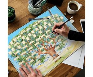 Vuggdt Tableau d'arbre généalogique à remplir | Tableau d'arbre généalogique vide | Tableau d'arbres familiaux d'Ancestry | Tableau généalogique à remplir | 6 générations Affiche généalogique Tableau