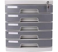 VUIKLCty Armoires de classement 5e étage Armoire de sécurité de Bureau en Plastique Armoire de Rangement de Documents Boîte de Rangement Bureau Bureau à Domicile