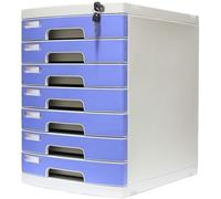 VUIKLCty Armoires de classement Boîte de Rangement Multicouche verrouillable Adopte la Conception de la Porte de Verrouillage Plastiques durables Fournitures de Bureau Plastique PP(7)
