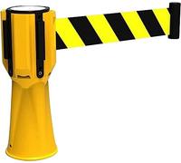 VUIKLCty Barrière de Ceinture rétractable Road Cone 10M Barrière d'isolation avec Boutons de Verrouillage, Ceintures d'avertissement Contrôle des foules for Les événements Sportifs publics(Giallo)