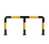 VUIKLCty Barrières de stationnement de Type M, bornes de sécurité, dispositifs de retenue de véhicules en Tube d'acier, Pare-Chocs de Protection(51x24 in/130x60 cm)