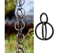 VUIKLCty Chaîne de déflecteur d'eau de Pluie en Aluminium, chaîne de Collecte d'eau de Pluie de Jardin de Patio for Maison familiale(2.6m/8.5ft)