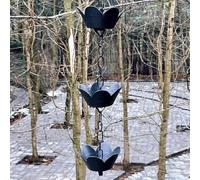 VUIKLCty Chaîne de Pluie for gouttière de Remplacement, capteur d'eau de Pluie, for décoration de Temple et de Famille d'accueil(150cm (5ft))