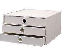 VUIKLCty Classeur Fournitures de Bureau Dossier de Bureau Trois tiroirs classeur de Bureau Accessoires de Bureau bibliothèque