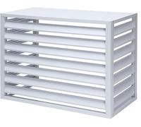 VUIKLCty Clôture de confidentialité en Aluminium for climatisation extérieure(Bianco,1.5P: L100*W50*H70CM)