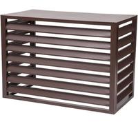 VUIKLCty Clôture de confidentialité en Aluminium for climatisation extérieure(Brown,2-3P: L110*W60*H80CM)