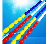 VUIKLCty Corde de sécurité flottante pour piscine - Séparateurs de voie pour sources peu profondes - Lignes d'avertissement flottantes pour séparation de voie et sécurité dans les piscines (58 m)