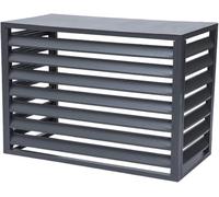 VUIKLCty Écran de Protection for climatiseur extérieur avec revêtement en Aluminium et Treillis de Protection de la Vie privée(100X50X70CM)