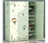 VUIKLCty Étagère à Chaussures Armoire à Chaussures Simple, Étagère à Chaussures de Stockage Anti-Poussière de Grande Capacité, Étagère à Chaussures Multicouche d'entrée(2columns,9 Layers)