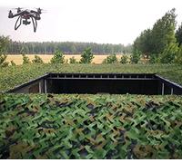 VUIKLCty Facile Anti-caméra Filet de Camouflage Filet de Camouflage Vert Jungle Net Ombrage Bloc Anti-contrefaçon Nette extérieure Shading Armée Net Tissu Vert Portable(4x5M)