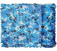 VUIKLCty Facile Rouleaux en Vrac, Stores de Chasse for auvents, Camping, tir, Filet de Camouflage de l'armée, arrière-Plans de Photos de fête Portable(Blu,1.5 * 3M)