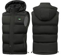 VUIKLCty Gilet Chauffant à Capuche électrique USB avec 3 Niveaux de Chauffage, idéal for l'hiver en extérieur (Non Inclus).(6XL(97.5-105kg))