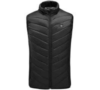 VUIKLCty Gilet Chauffant électrique Intelligent for Hommes et Femmes, Batterie Rechargeable Non Incluse(Noir,XL)
