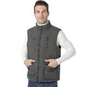 VUIKLCty Gilet Chauffant léger et Chaud for l'hiver en extérieur (sans Batterie)(Vert,L(55-62.5kg))