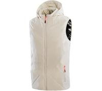VUIKLCty Gilet Chauffant, Veste chauffante d'hiver à Capuche, vêtement d'extérieur léger for l'hiver (sans Batterie)(Blanc,2XL(67.5-75kg))