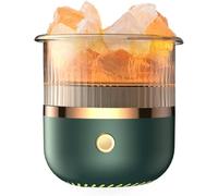 VUIKLCty Humidificateurs USB Humidificateur d'air Diffuseur d'arômes Pierre de cristal Électrique Huile Essentielle Aromathérapie Humidificateur d'air avec 7 couleurs LED Humidificateurs (B)