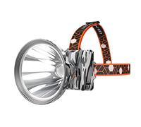 VUIKLCty Lampe Frontale Forte légère Rechargeable à la tête extérieure de la tête de la tête de Nuit pêche Longue durée de Vie LED Lampe Frontale de la Lampe du Mineur