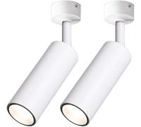 VUIKLCty Lot de 2 Spots de Plafond à LED, Spot Mural à Montage en Surface réglable COB intérieur, Non dimmable, Non alimenté par Batterie(4000k,7W)