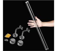 VUIKLCty Mains courantes Transparentes for Garde-Corps, Garde-Corps à Support Mural Lourd for escaliers intérieurs et extérieurs(Silver,150cm)