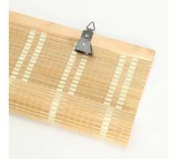 VUIKLCty Moustiquaire de fenêtre de Balcon Stores enrouleurs en Bambou adaptés aux fenêtres, Portes et balcons. Rideaux de Protection Solaire.(1.2 * 1.5m)