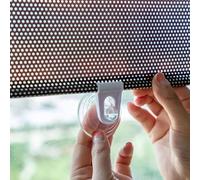 VUIKLCty Moustiquaire de fenêtre de Balcon Stores enrouleurs Pare-Soleil à Ventouse, Rideaux occultants rétractables, adaptés à Un Usage Domestique
