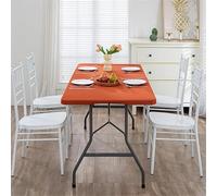 VUIKLCty Nappe de bière rectangulaire imperméable, idéale for Le Camping et Les Pique-niques(Orange,76x122cm)