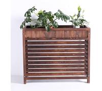 VUIKLCty Panneaux de clôture autoportants en Bois Massif (pour climatisation) for Jardin/terrasse/Balcon(110x54x104cm)