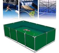 VUIKLCty Plastique Compact Bassin temporaire extérieur for carpes koï, Tortues et Poissons - Réservoir Hors Sol - Modèle Vert 200 x 200 x 80 cm Réservoir d'eau en Toile