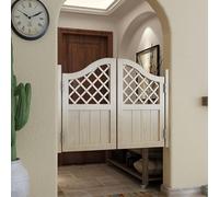 VUIKLCty Porte battante de café en Bois Massif, Portes de café en pin avec charnières, Cuisine, Restaurant, Magasin, terrasse, cloison, balançoire de Salon(Wood,W90h90)