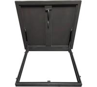 VUIKLCty Porte de sécurité d'accès au sous-Sol et aux combles avec Couvercle de Regard hydraulique à charnières(55x55CM/21.7x21.7in)
