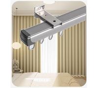 VUIKLCty Rails et raccords de Rideaux, Rails de Rideaux, Garde-Corps de Rideau en Alliage d'aluminium, Montage Mural/au Plafond(Ceiling Mount,14ft/427cm)