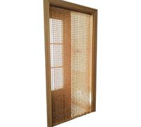 VUIKLCty Rideau perlé de Couleur Bois Naturel, décoratif for Salle à Manger, for diviseur de pièce, Rideau de Porte Fait à la Main, 21/25/31 brins(91x195cm/36x77in(31 Strands))