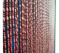 VUIKLCty Rideaux de Perles for Portes, Rideaux en Perles de Bois, moustiquaire, Rideau de Perles Naturel Fait à la Main, Rideau de Porte Suspendu(35strands(70x190cm))