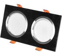 VUIKLCty Robuste 10 W/14 W créatif Double tête Tri-Ton Dimmable LED encastré Downlight en Aluminium décor Commercial plafonnier(10w)