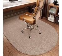VUIKLCty Tapis de Chaise de Jeu à Poils Courts, conçu spécifiquement for Les planchers en Bois(Light Brown,60x120cm)