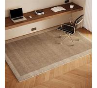 VUIKLCty Tapis de Chaise de Jeu for Ordinateur à Poils Courts - Tapis de Protection Polyvalent adapté aux sols en Bois(Light Color Edge,100x140cm)