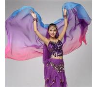 VUIKLCty Voiles et écharpes de Danse Orientale en Mousseline : 220 cm et 250 cm(3,2.5m)