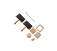 VUIUYOIES Aiguilles à tricoter, gabarits, crochets, règles, outils de tricot de différentes tailles avec cardes à laine, règles en bois précision, coupe-fil