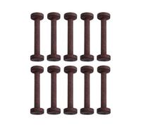 VUIUYOIES Bobines de bois vides - Lot de dix bobines bois pour loisirs créatifs - Idéal pour divers projets bricolage - Complément à votre matériel. Ces vides sont robustes et, Brun, Longueur 96 mm